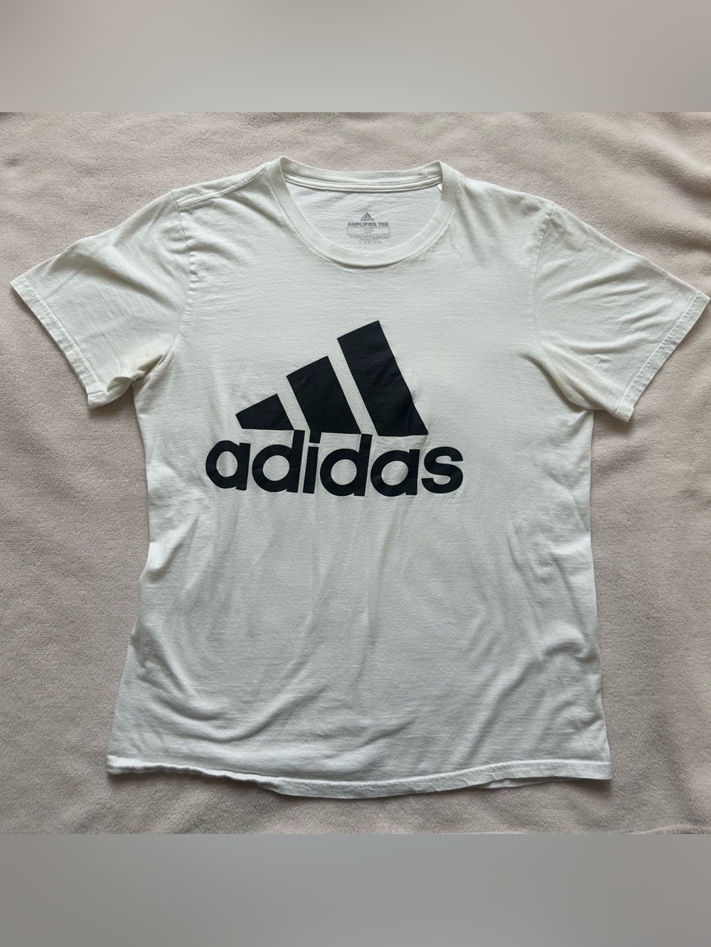 Adidas Logo White Short Sleeve Tee